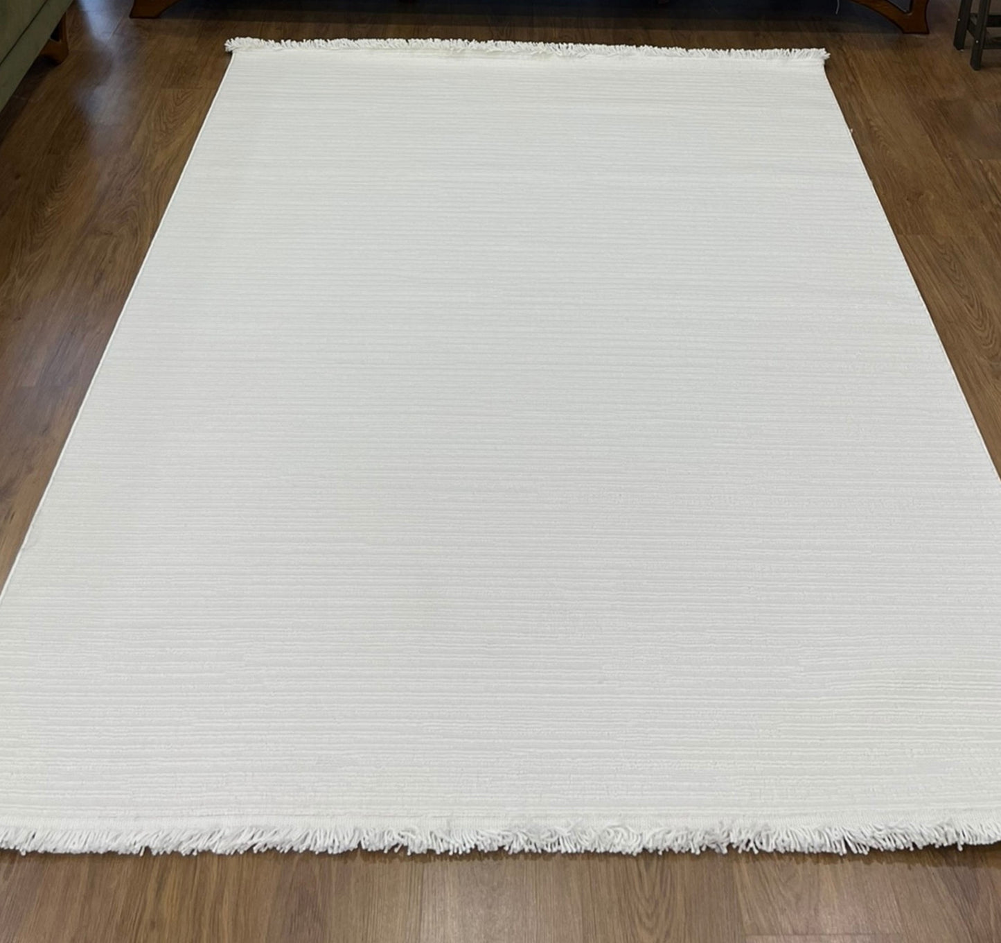Monet Bukle Desen Makine Halısı Krem