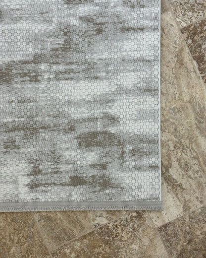 Mercan Koleksiyonu Soft Desenli Makine Halısı Vizon