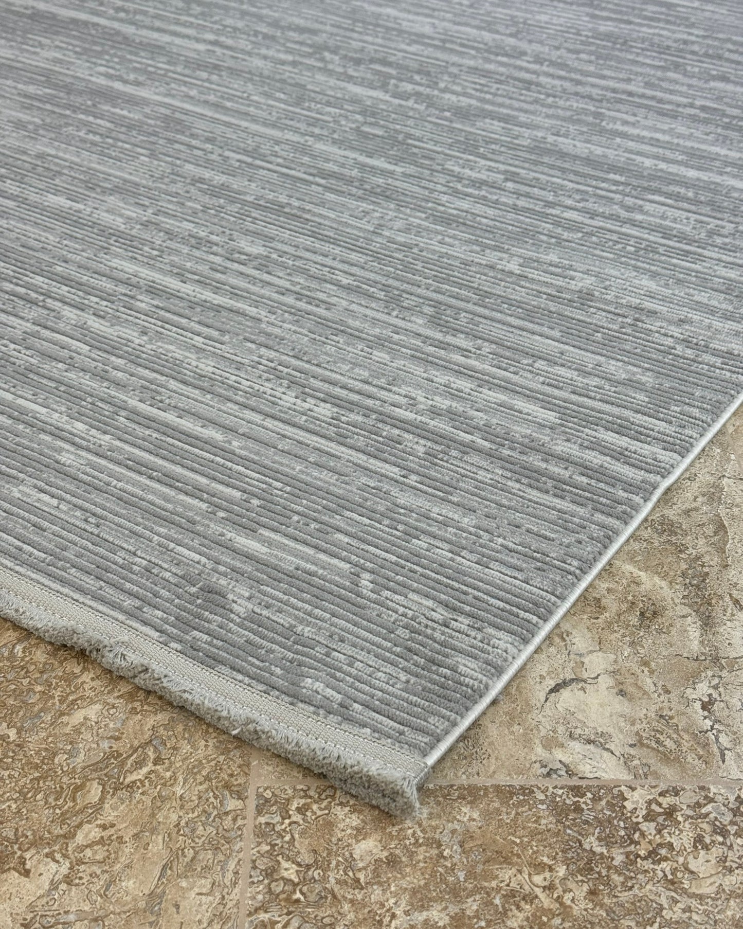 Mercan Koleksiyonu Soft Desenli Makine Halısı Antrasit