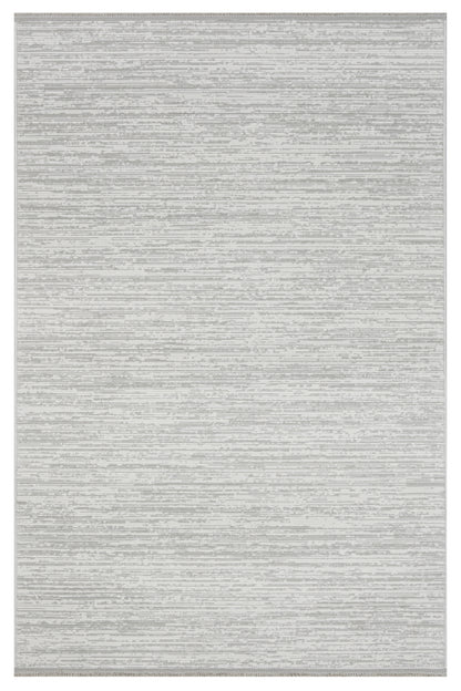 Mercan Koleksiyonu Soft Desenli Makine Halısı Gri