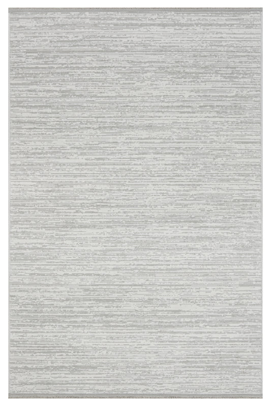 Mercan Koleksiyonu Soft Desenli Makine Halısı Gri