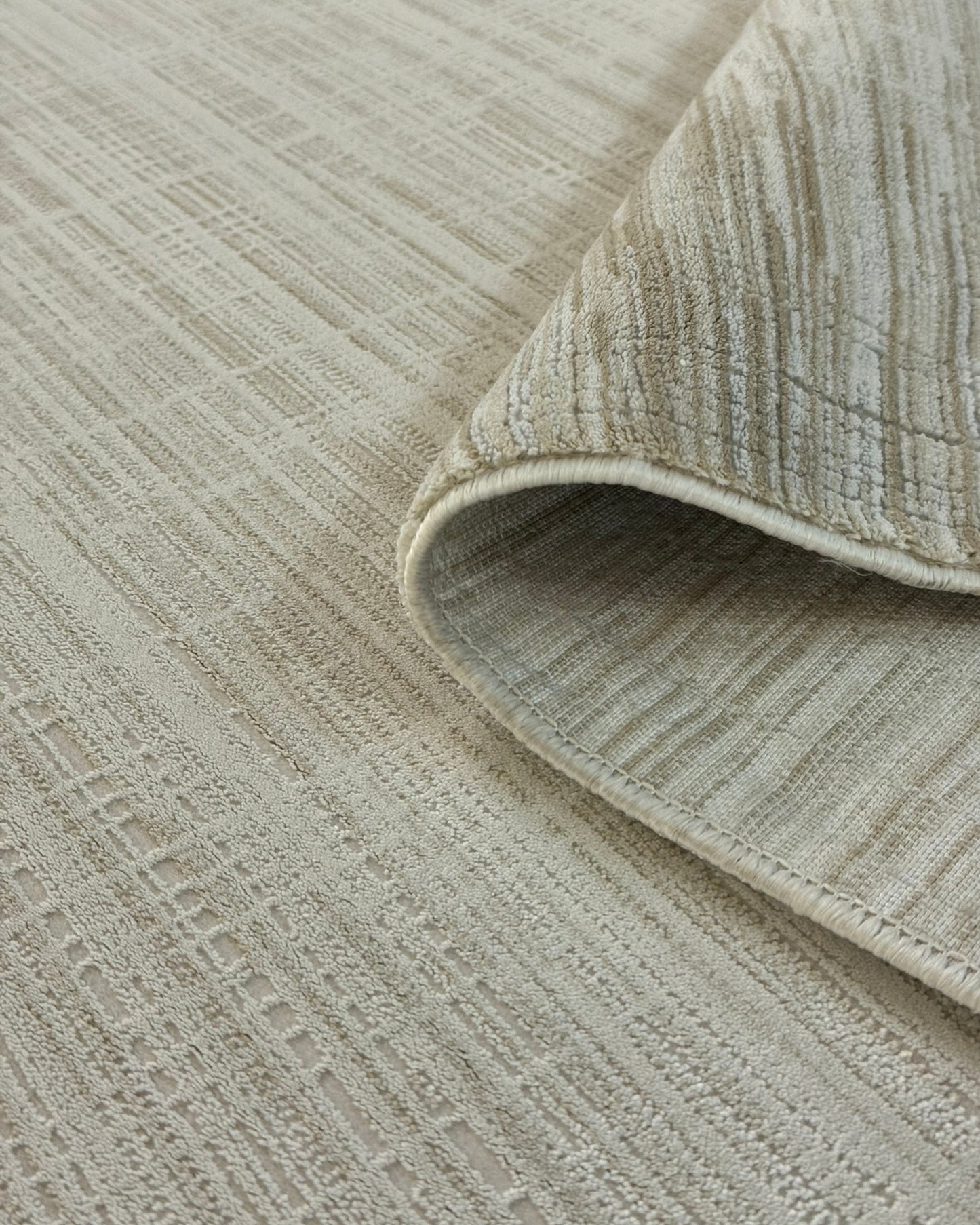 Amber Soft Çerçeve Desenli Makine Halısı Gri