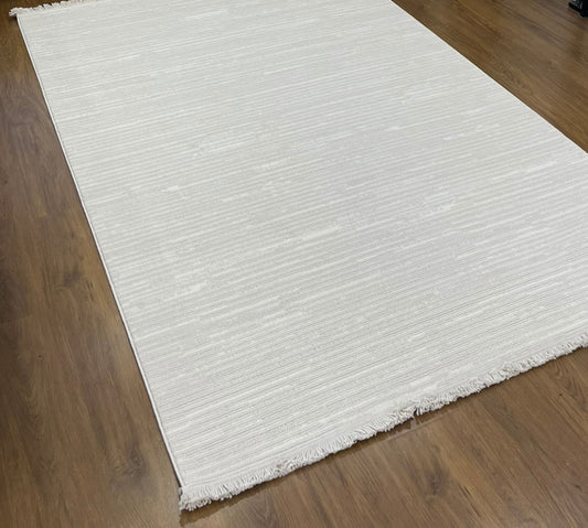 Monet Bukle Desen Makine Halısı Bej