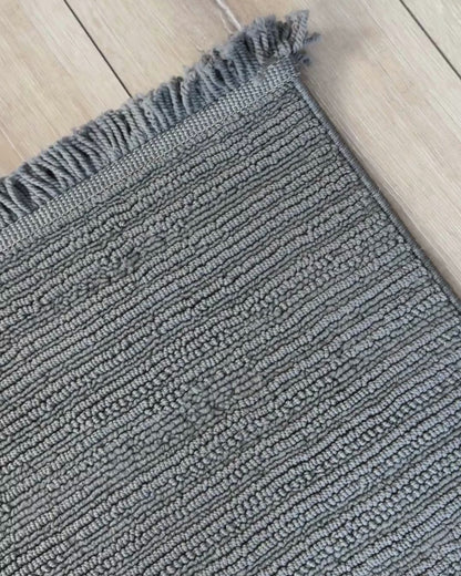 Monet Bukle Desen Makine Halısı Antrasit